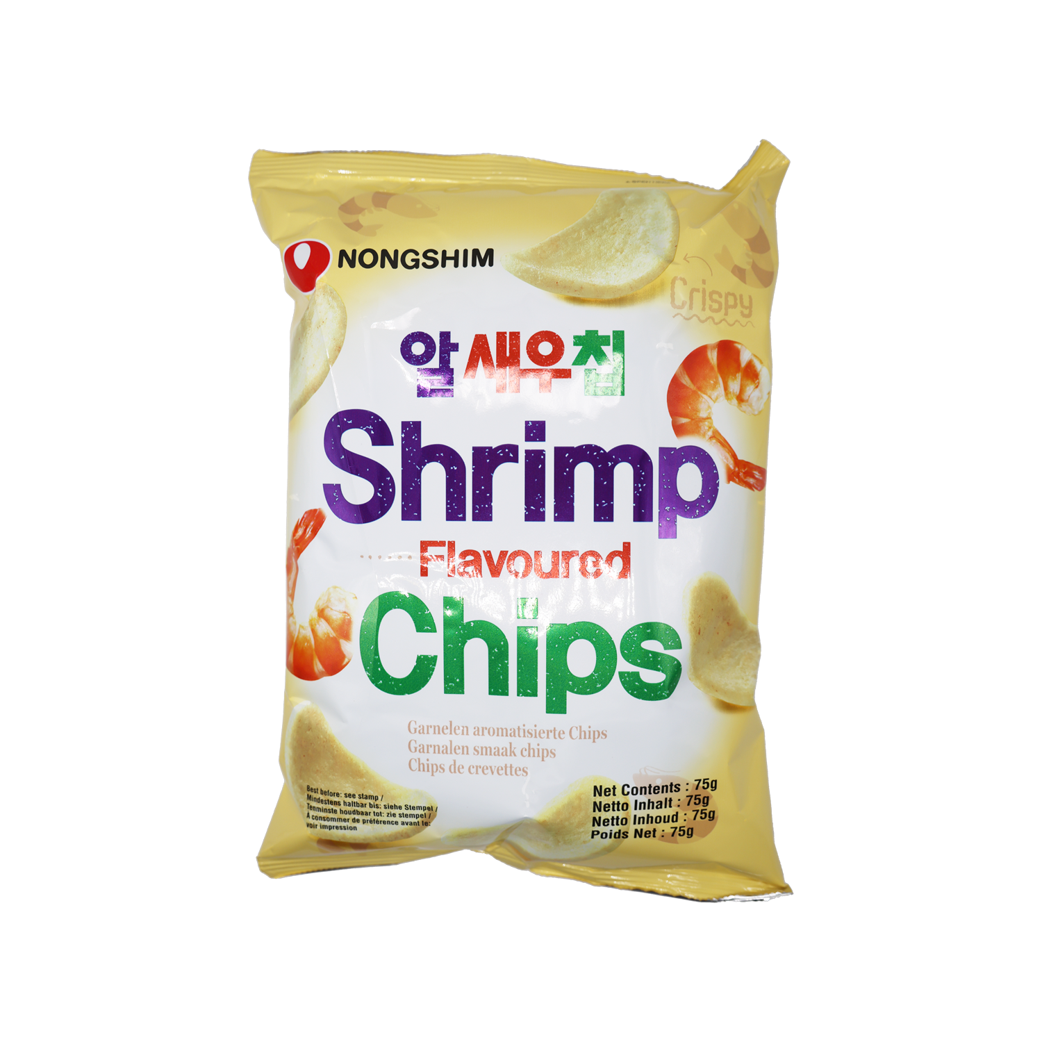 Nongshim Shrimp Flavoured Chips 75g – Mochikim